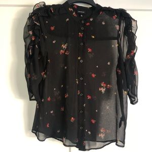 Who what wear sheer blouse